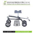 Deluxe Rollator aço joelho Walker para idosos